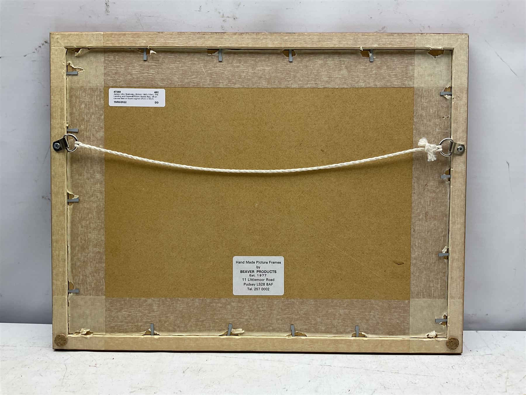 James Ulric Walmsley (British 1860-1954): The Landing and Seawall Robin Hoods Bay, oil on canvas laid on board signed 25cm x 34cm