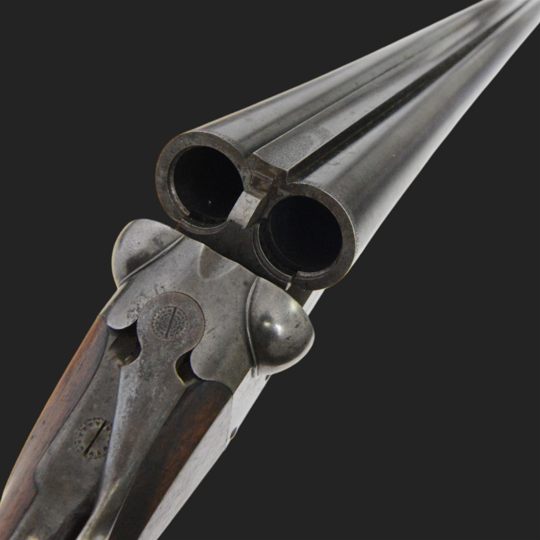 William Cashmore 12 bore, double trigger, boxlock ejector side by side double barrel shotgun with 71cm (28