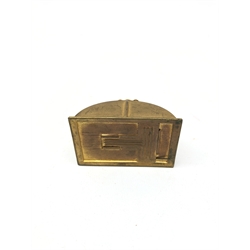  W. Avery & Son gilt metal needle case stamped 'Universal Pin Case', L6cm  