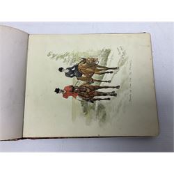 Late Victorian/early Edwardian autograph book with some colour illustrations, poems, etc