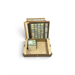 Collection of cigarette cards, including framed examples 