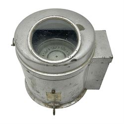 Ship's lifeboat gimble compass in binnac