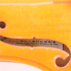 Chinese violin, in fitted case with bow, L