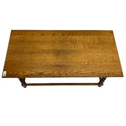 20th century oak barley twist coffee table 