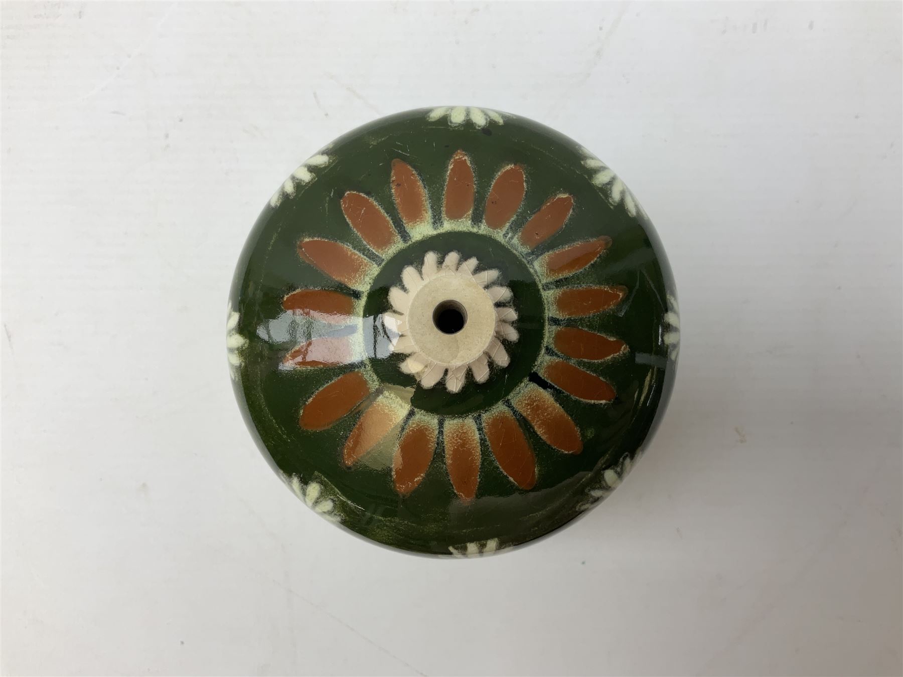 Royal Bonn water dropper, decorated in the Liberty pattern, H10.5cm