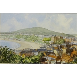  Michael Major (British 20th century): Scarborough South Bay, watercolour signed 34cm x 52cm Les Pearson (20th century): 'The River Seven at Sinnington', watercolour signed titled and dated 1992, 27cm x 37cm (2)  