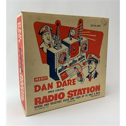 Merit Dan Dare Space Control Radio Station with Colonel Dare log book, in original box with internal packaging