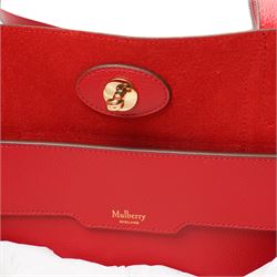 Mulberry - 'Bayswater' tote bag in Scarlet Red Small Classic Grain leather, with twin leather shoulder straps, gold-tone Postman’s Lock fastening and hardware, with interior removable envelope-style pocket, with original Mulberry product tag, care booklet and dust bag, unused