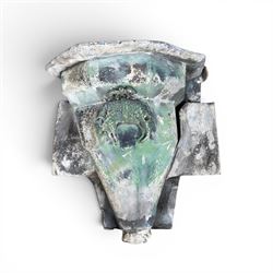 19th century lead drainpipe hopper with Golden Fleece Sheep motif