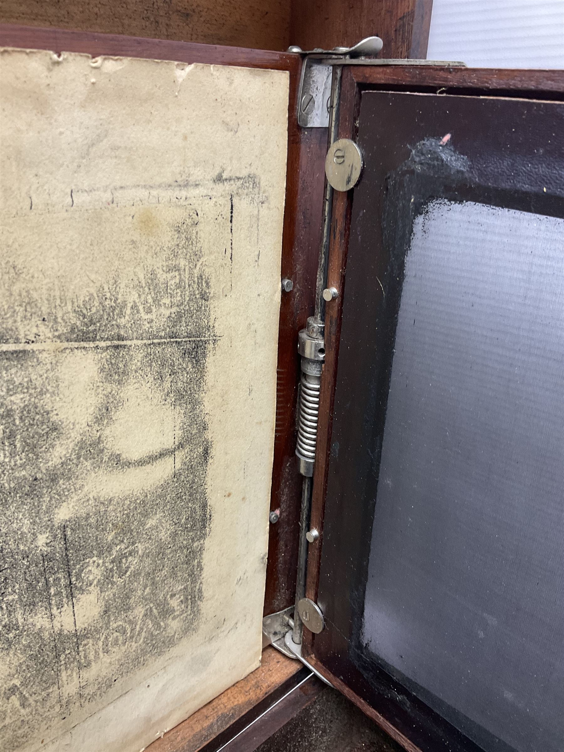 Underwood standard duplicator, in original wooden box, with gilt lettering to cover