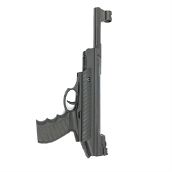 Hatsan Edgar Bros. Mod.25 Pellicano .177 air pistol with break barrel action L36cm. Looks virtually unused in box with manual