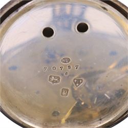 Victorian silver improved chronograph open faced pocket watch by J.Cryer, together with a continental silver pocket watch, stamped 935