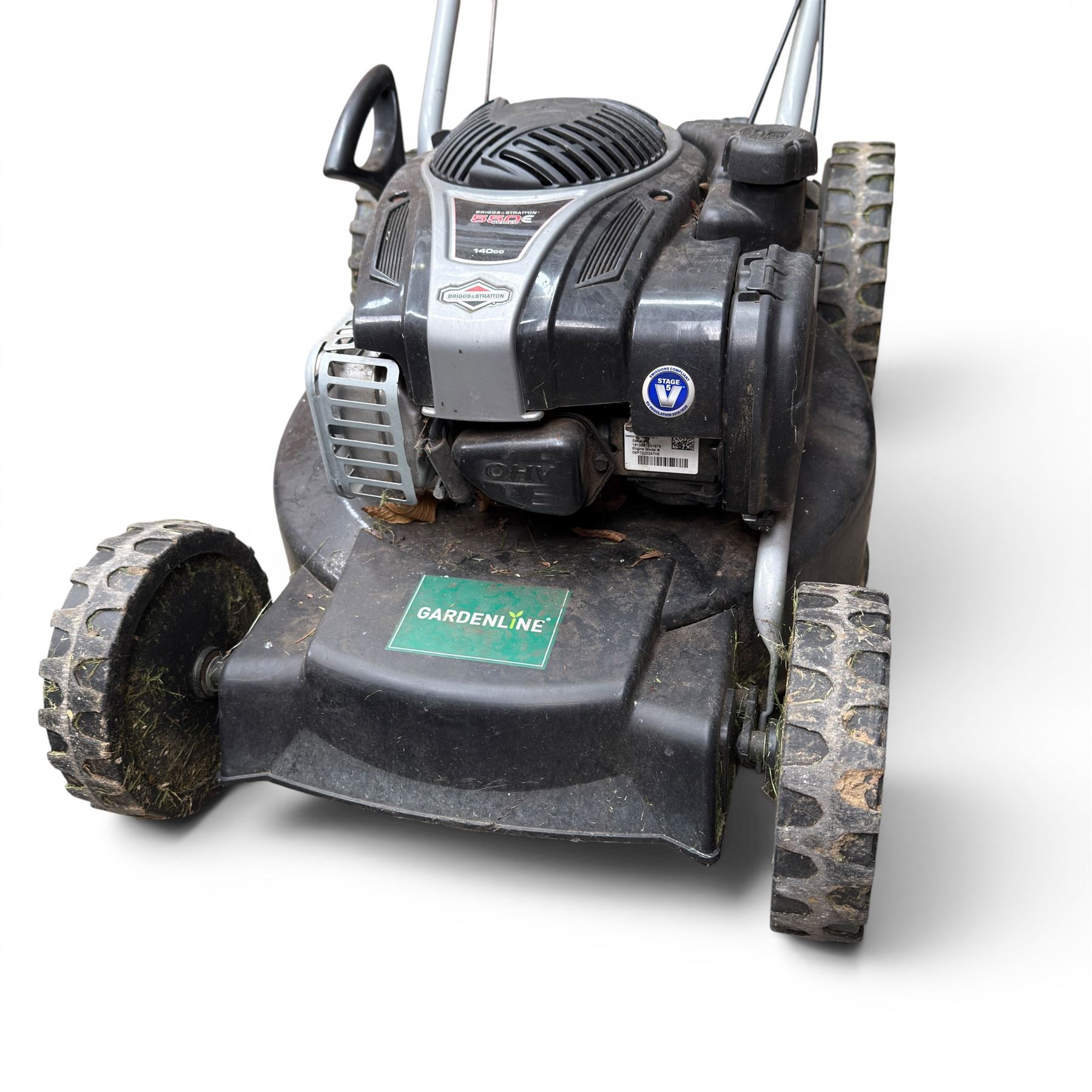 GardenLine petrol rotary lawnmower, Briggs & Stratton 550E engine, no grass box