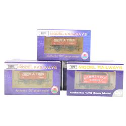 Twenty Dapol 00 gauge wagons, including B371 7 Plank Wagons 'John Timms' and four 8 Plank Wagons 'HC Bull & Co Ltd', all boxed
