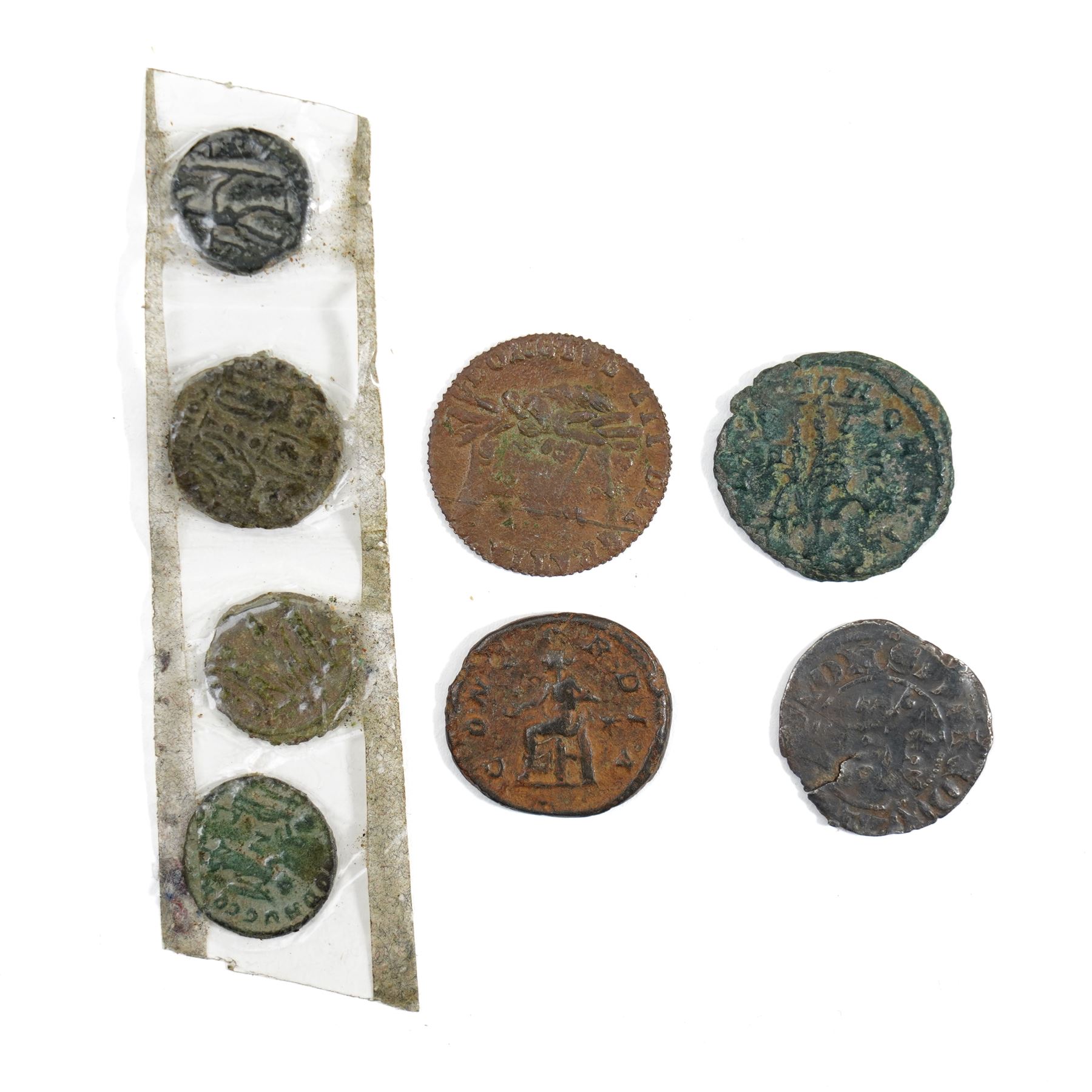 Collection of predominantly Roman bronze coinage with some Saxon and later examples (19)