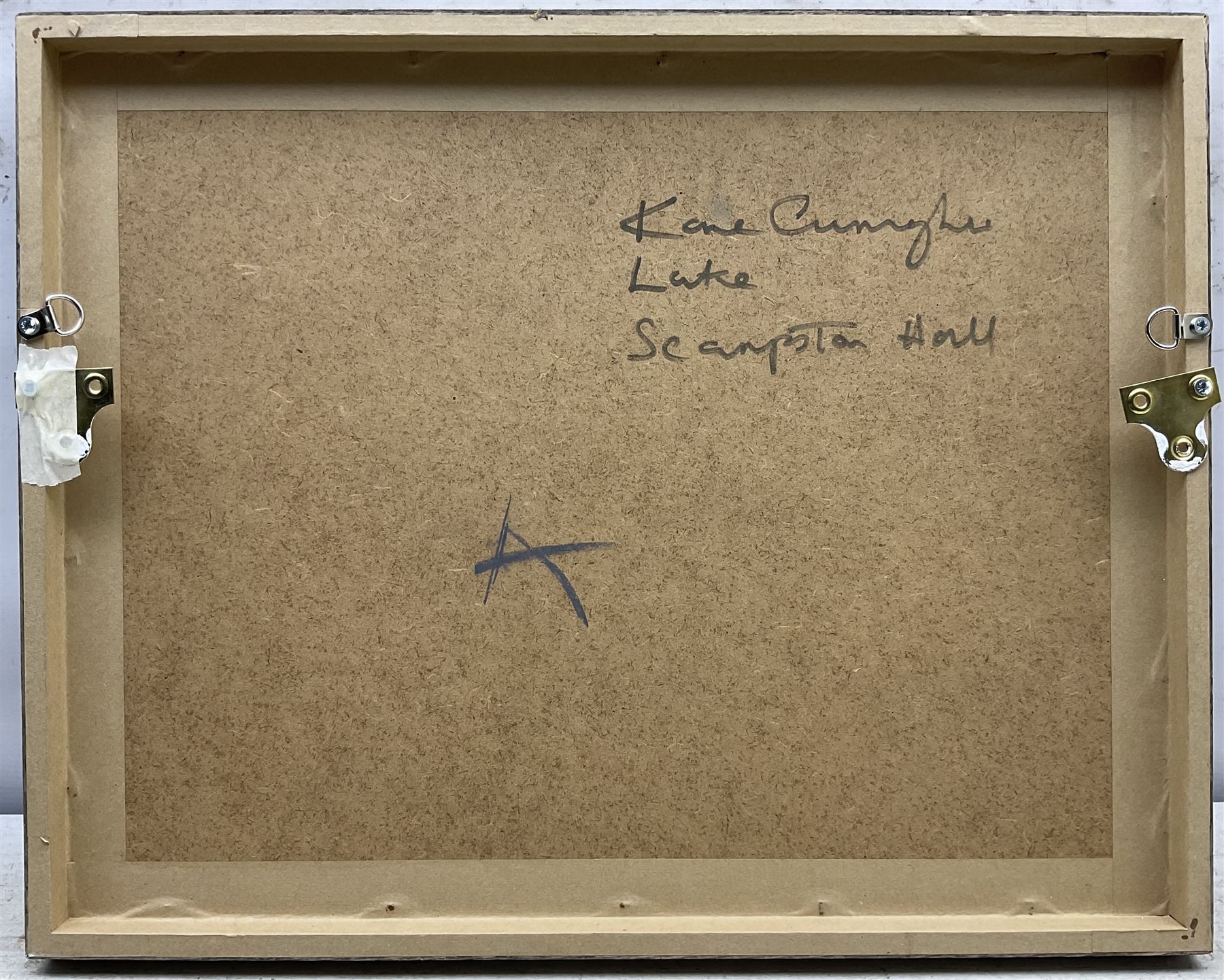 Kane Cunningham (British 1961-): 'Lake - Scampston Hall', watercolour signed with initials and dated '10, titled verso 28cm x 38cm