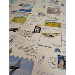 Sixteen Aviation interest signed first day or first flight stamp covers