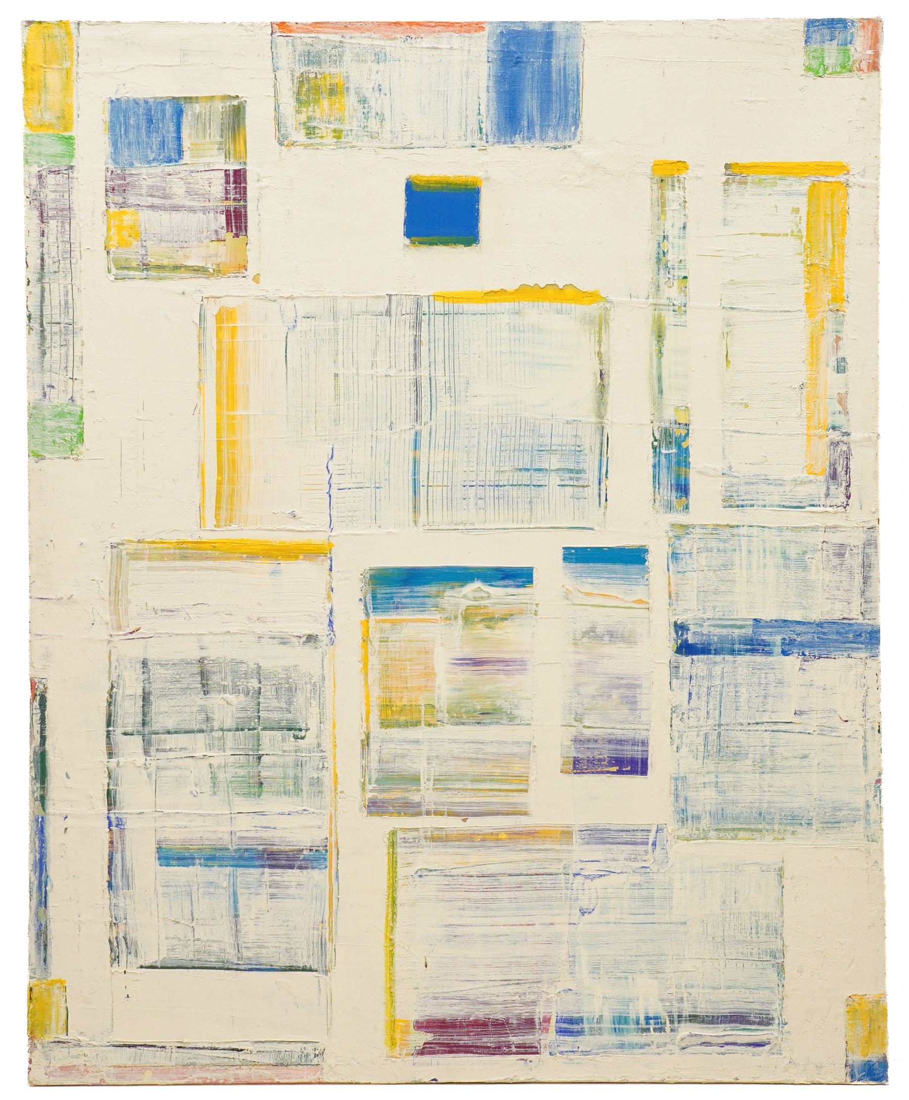 Gillian Ross Kelsey (British 1935-2025): 'Solero', mixed media on canvas unsigned 106cm x 133cm (unframed)