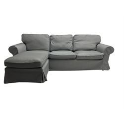 IKEA - 'EKTORP' three seat corner sofa, 