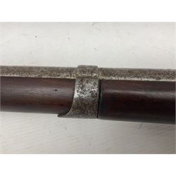 Early 19th century M.T. Wickham of Philadelphia flintlock musket, approximately .700 cal., the 104cm(41