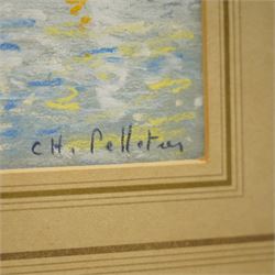 Charles Pelletier (British 1922-2005): Venice Grand Canal, pastel signed 13cm x 28cm