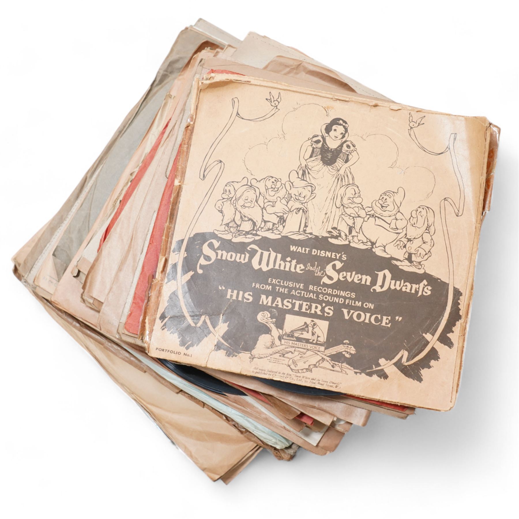 RGD - 1937 walnut cased radiogram, model number. 535 and large collection of records 