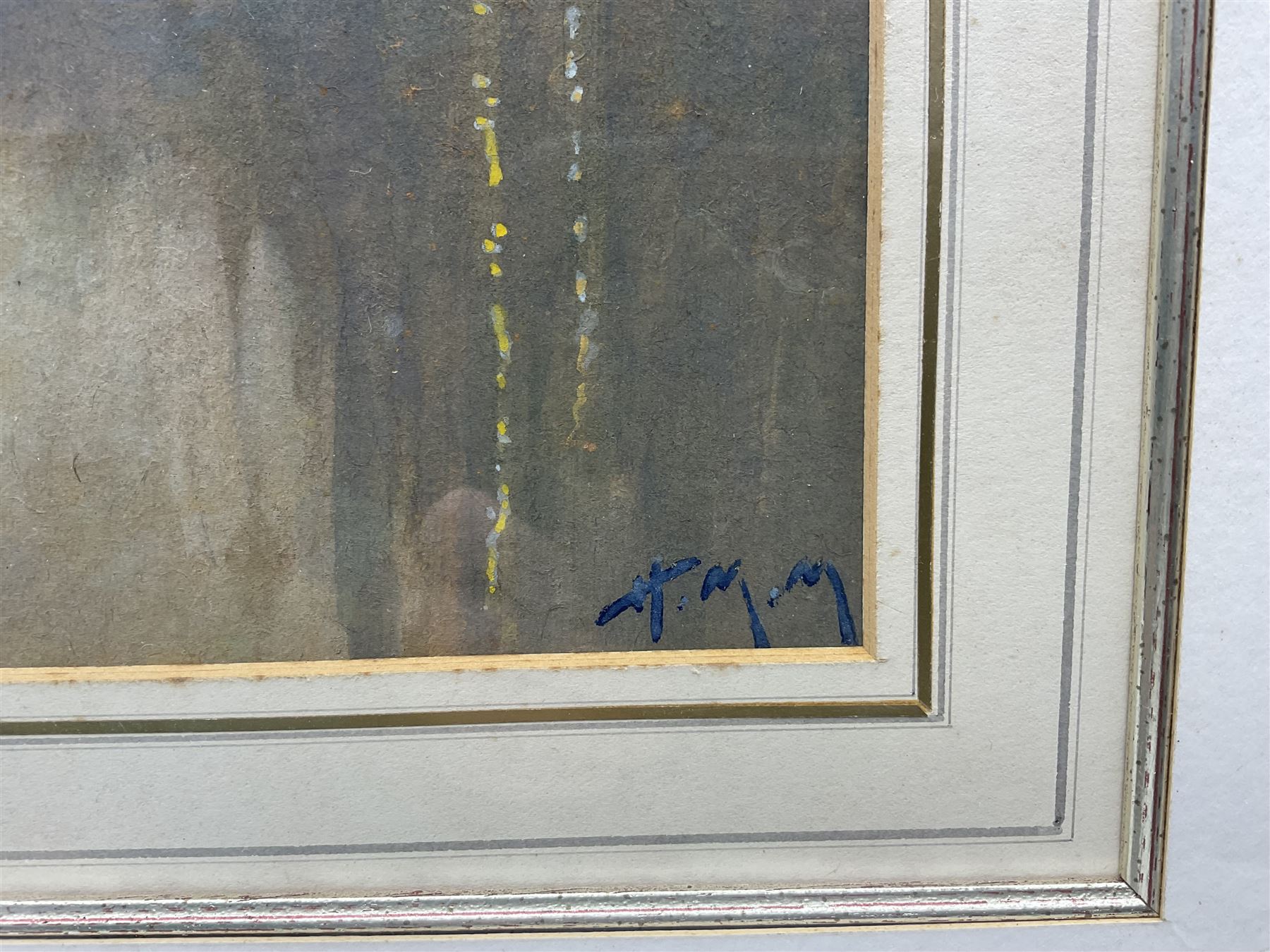 Henry Masterman Mist (Canadian 1871-1954): 'D'Oyly Carte Island - Weybridge', watercolour signed with initials, titled and dated 1920 verso 26cm x 32cm 