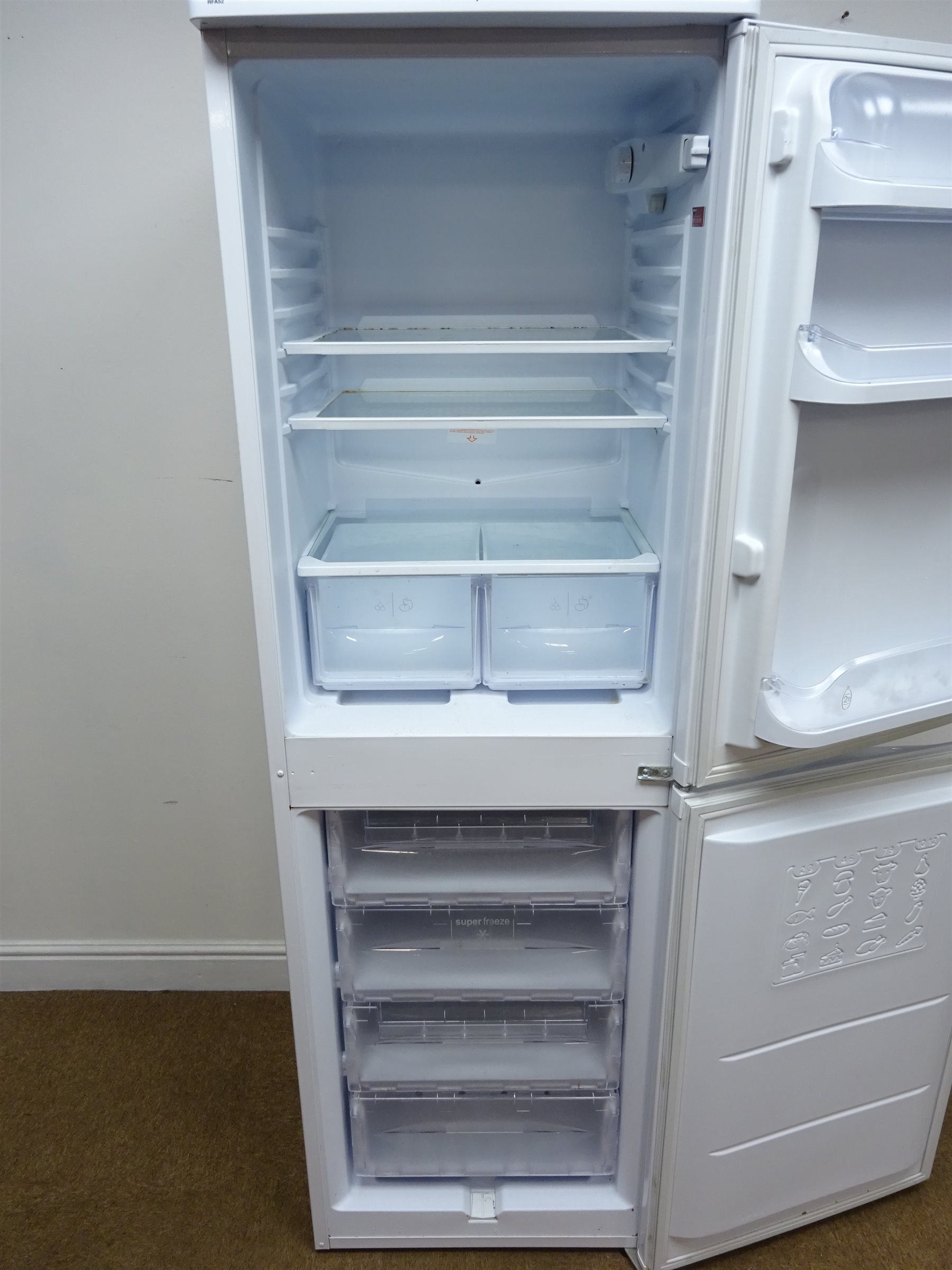 Hotpoint RFA52 Iced Diamond fridge freezer, W55cm, H174cm, D56cm (This