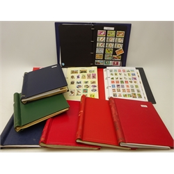  Collection of World stamps in nine albums/folders including Great Britain pre and post decimalisation, Australia, Qatar, Romania, Germany, Mongolia, Bulgaria etc, albums sorted by Country  