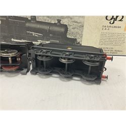 ‘00’ gauge - kit built S&DJR/LMS/BR 2-8-0 no.53807 steam locomotive and tender, finished in BR black with DJH Models box; with further kit built Standard Class 9F 2-10-0 steam locomotive and tender no.92026 finished in BR black (2) 