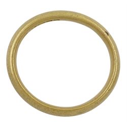 Early 20th century 18ct gold wedding band, London 1915