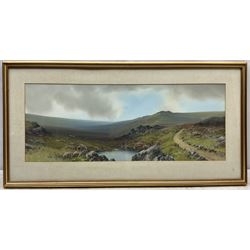Reginald Daniel Sherrin (British 1891-1971): 'Grimspound Dartmoor', gouache signed l.l., titled in a later hand verso 29cm x 75cm