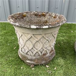 Cast stone swan planter and cast stone planter - THIS LOT IS TO BE COLLECTED BY APPOINTMENT FROM DUGGLEBY STORAGE, GREAT HILL, EASTFIELD, SCARBOROUGH, YO11 3TX