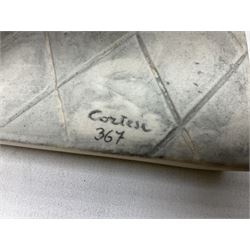 Two Capodimonte figures, comprising The Watchmaker by Curiase and Tramp Seated on a Bench, created by D.Bonalberti, tallest example H24cm