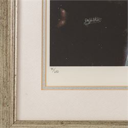 G.W. Hutchins: limited edition print 'Escape From The Death Star' signed by the artist, no. 95/650, framed with certificate of authenticity from Osbourne & Allen Ltd verso, artwork H30cm, W40cm