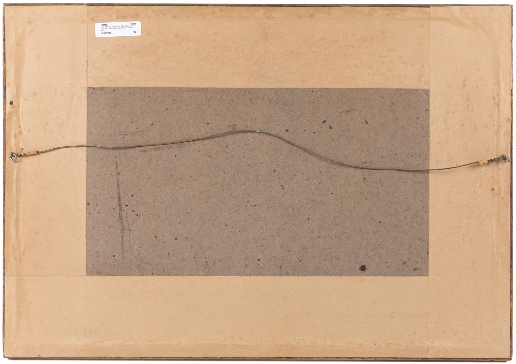 John Cantiloe Joy (British 1806-1866): View Over the Coast, watercolour signed 25cm x 40cm 