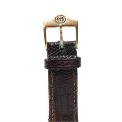Gucci gold-plated wristwatch, Ref. 3000M, boxed