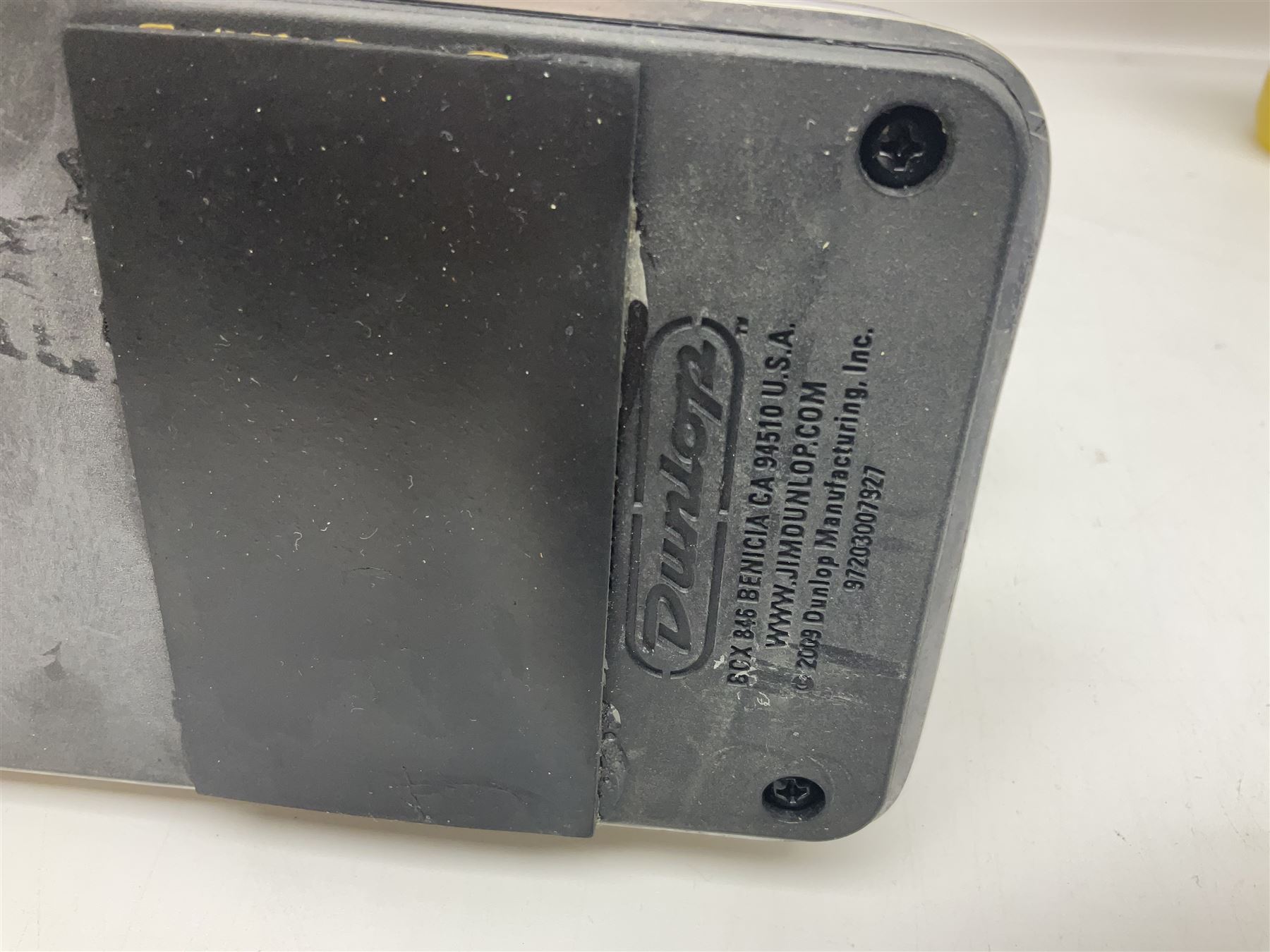 Dunlop Volume Pedal, Morley Pro Series Volume pedal, Behringer TU300 Chromatic Tuner, Sealey Digital multimeter etc; in Antler carrying case