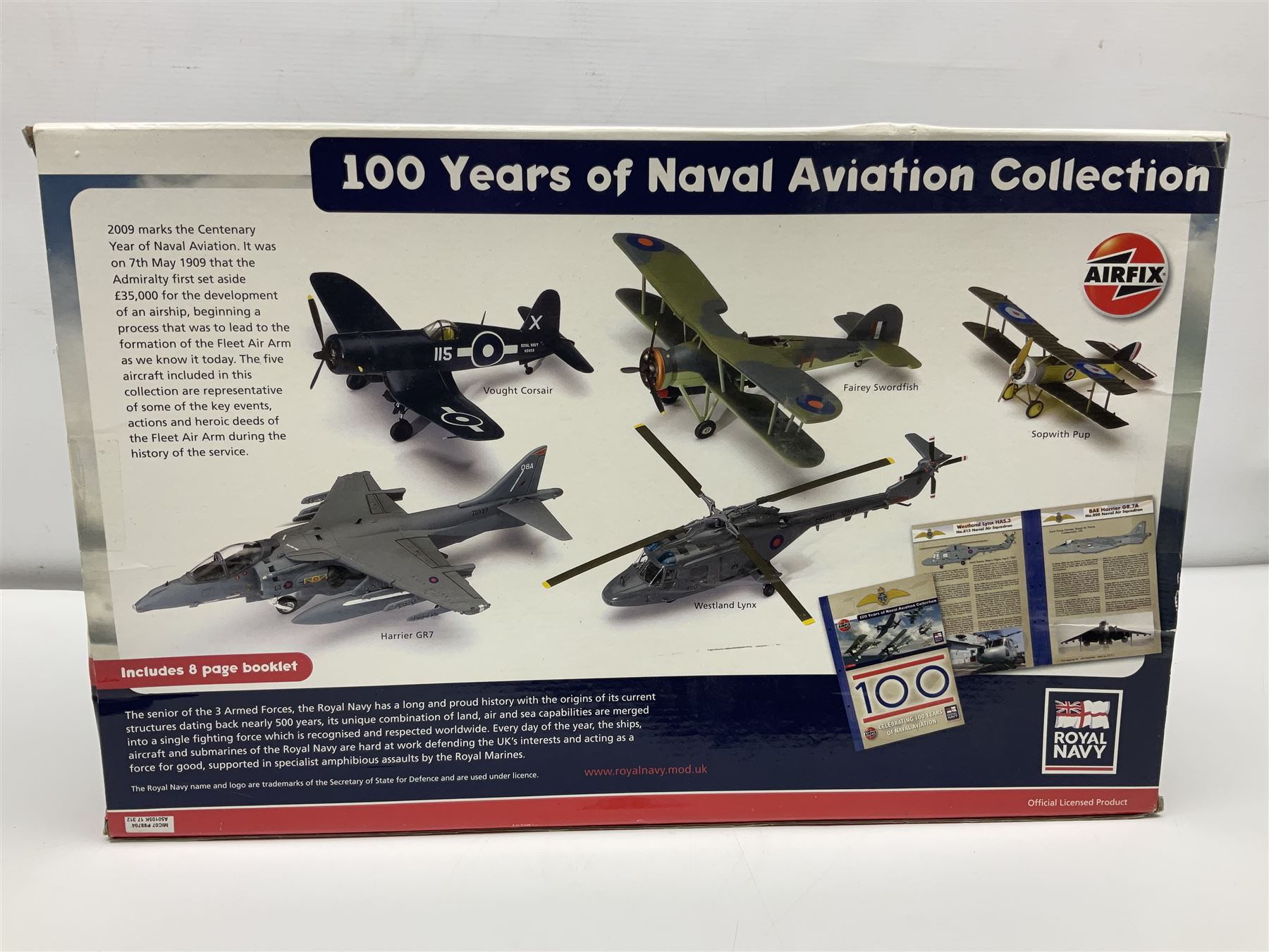 Airfix 100 Years of Naval Aviation Collection construction kit; and 21st Century Toys Messerschmitt BF-109G-14 construction kit; both boxed (2)