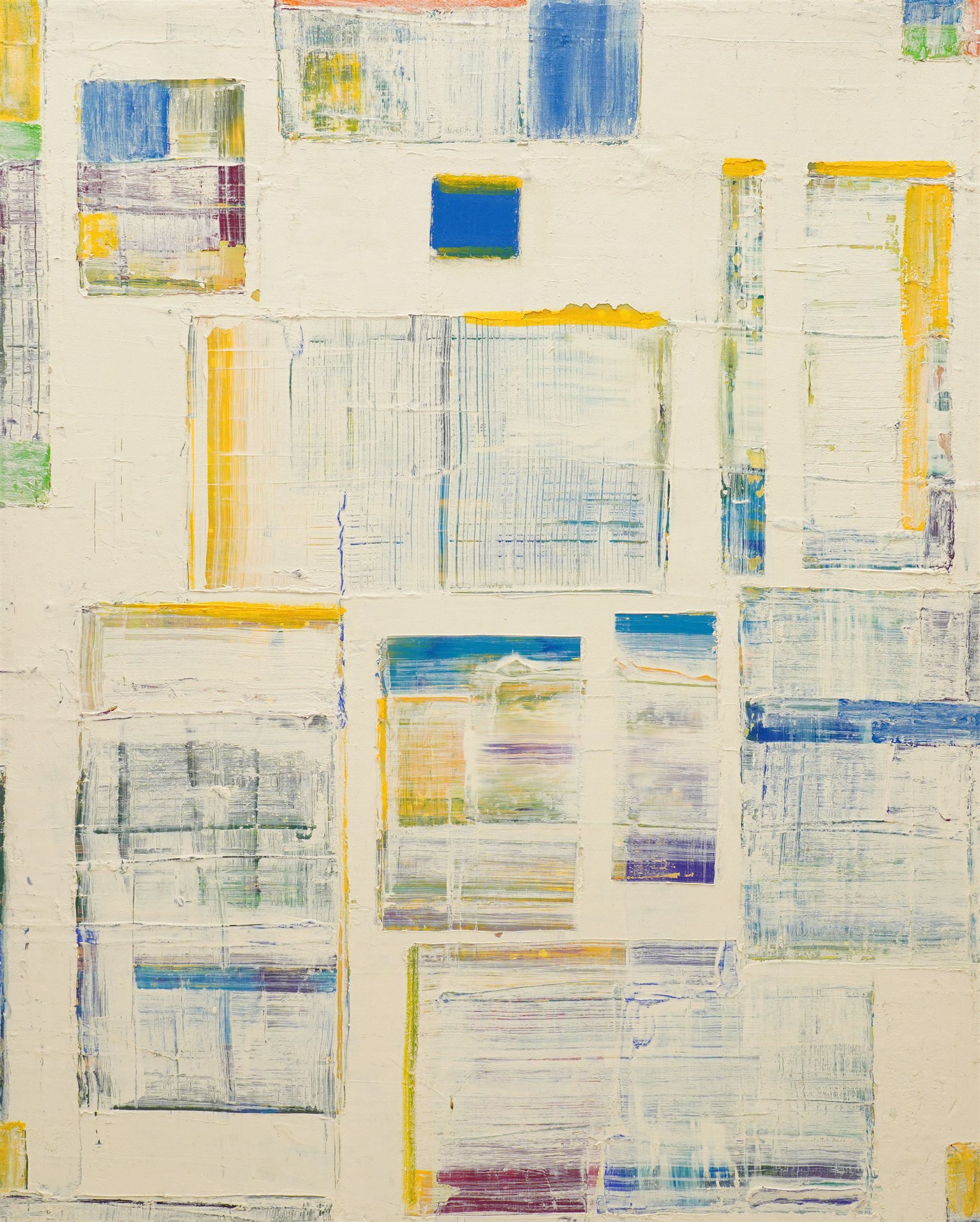 Gillian Ross Kelsey (British 1935-2025): 'Solero', mixed media on canvas unsigned 106cm x 133cm (unframed)