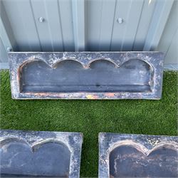Set of five, path edging molds - THIS LOT IS TO BE COLLECTED BY APPOINTMENT FROM DUGGLEBY STORAGE, GREAT HILL, EASTFIELD, SCARBOROUGH, YO11 3TX