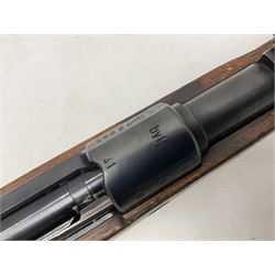 FIREARMS CERTIFICATE REQUIRED - BLANK FIRING Mauser 792 by 57 Mod.98 bolt action rifle marked BYF 41, re-proofed for .308 Winchester blank firing, with 61cm (24