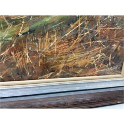 Tom Harland (Yorkshire 1945-2012): 'Dale Head - Farndale', oil on board signed, inscribed verso 44cm x 59cm