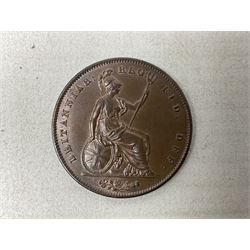 Queen Victoria 1846 one penny coin