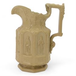 Charles Meigh Apostles stoneware jug, H26cm