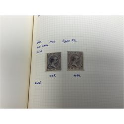 World stamps including Andorra, Austria with 1858 and later issues, Belgium with imperfs and later, Belgium, Cuba, Czechoslovakia, Denmark, Ireland, France, Germany with Hamburg, Lubeck, Oldenburg, Saxony etc, Greece, Hungary, the Netherlands, Spain etc, housed in two albums 