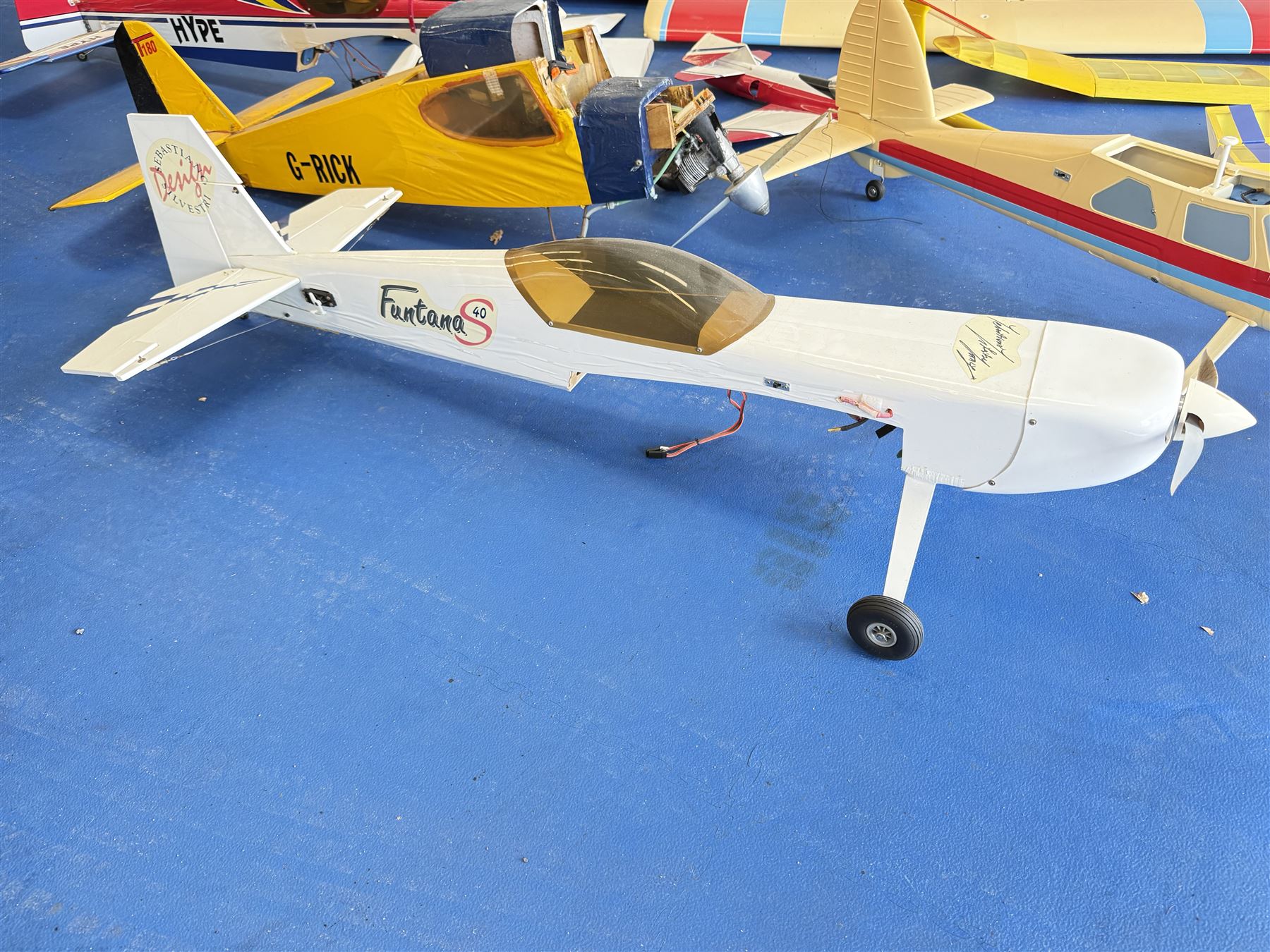 Collection RC radio controlled model aeroplane bodies