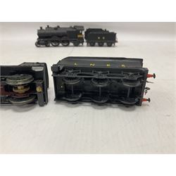 ‘00’ gauge - three kit built locomotive and tenders comprising Class D21 4-4-0 no.1242 finished in NER black with LNER tender; Class C4 4-4-2 no.5262 finished in LNER black; Coal Engines Class 0-6-0 no.2408 finished in black with Millholme Models LNER tender (3) 