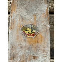 Two pairs of vintage skis, L207cm and 197cm