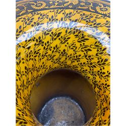 Royal Doulton Morrisian ware vase decorated with female figures, with printed and impressed marks beneath H25cm. 